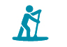 Stand up and paddle icon