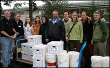 Bob Schmieder donating his specimen collection to the California Academy of Sciences for permanent archives. Bob Schmieder, with CAS and Sanctuary staff. 
