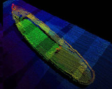 Example of Image from Multibeam Sonar System