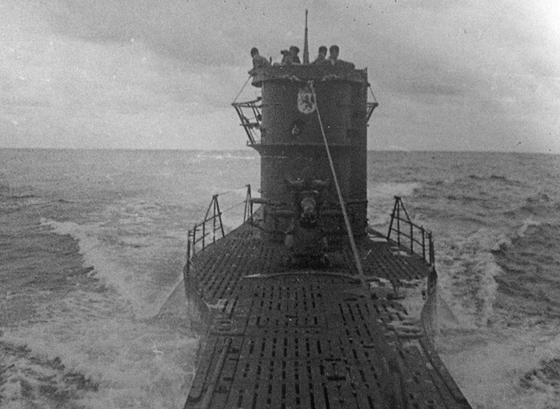photo of u-576 at sea