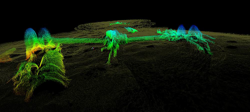 3D rendering of the USS Hatteras wreck site