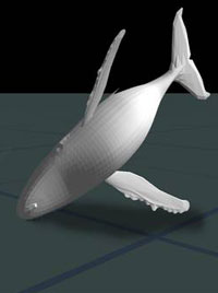 3D image of whale