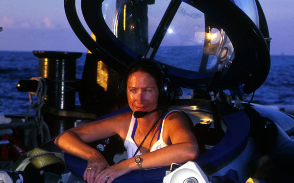 Photo of emma hickerson in a submersible