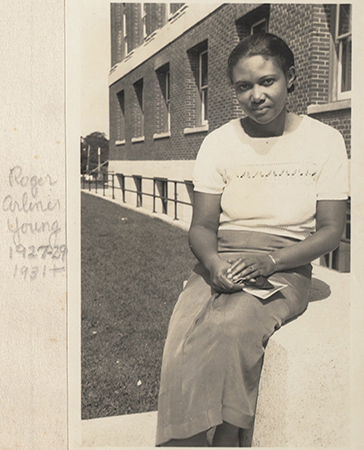 Dr. Roger Airliner Young, shown here c1931, was the first African-American woman to earn her doctorate in zoology.