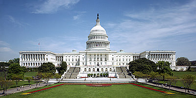 aerial view of the capitol building