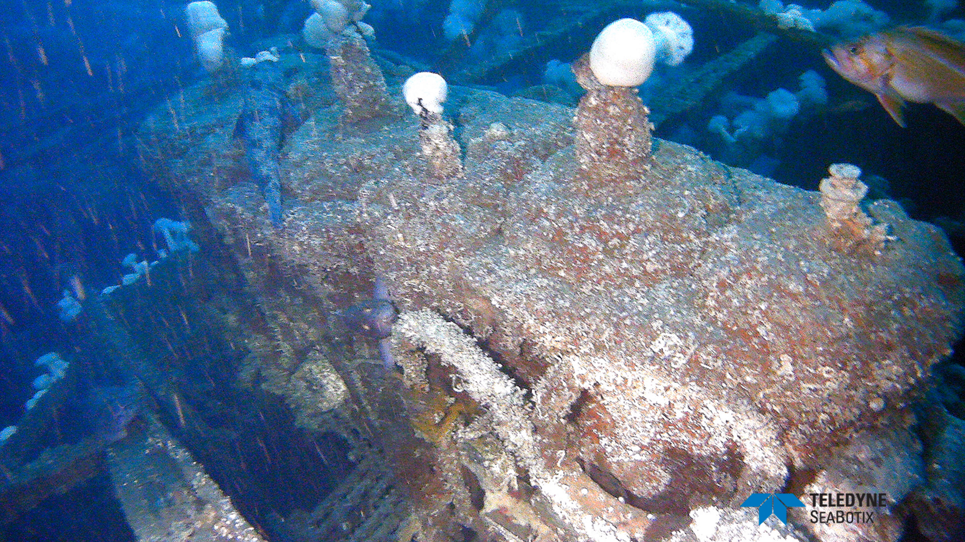 photo of ituna's engine underwater