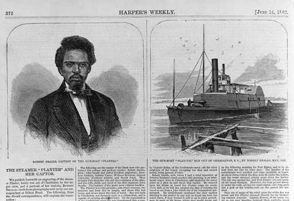 Steamer Planter and Robert Smalls, Harpers Weekly June 1862