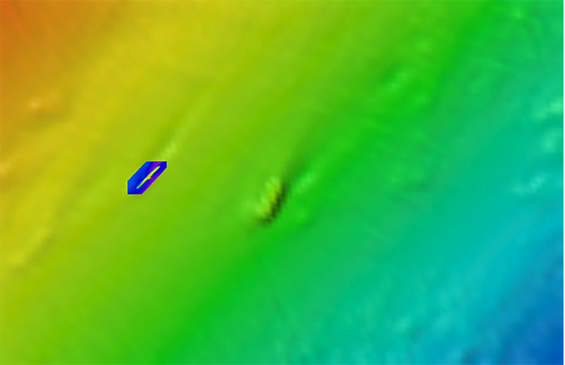 sonar of bluefields and u-576