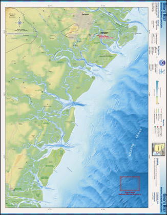 Gray's Reef National Marine Sanctuary map