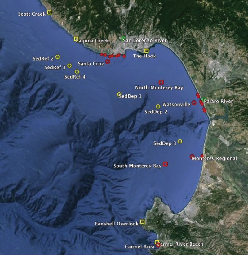 map of locations of CCLEAN sampling sites