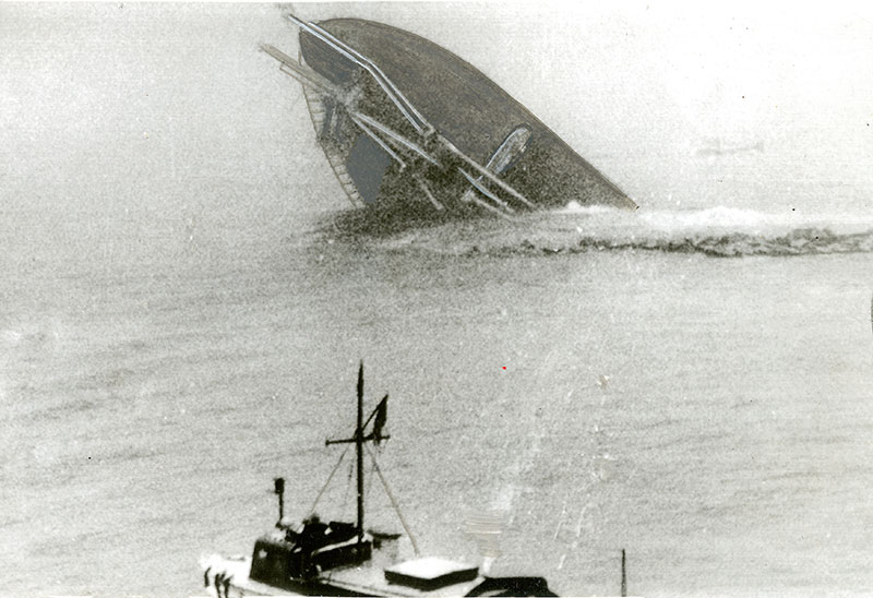 photo of the fearnstream sinking