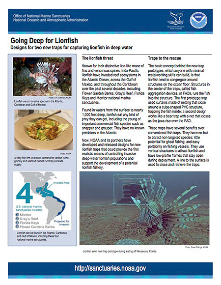 Lionfish trap designs one pager