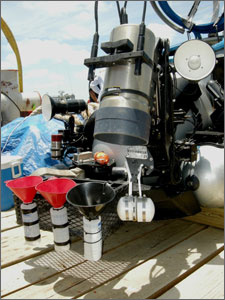 The business end of a Deepworker submersible.