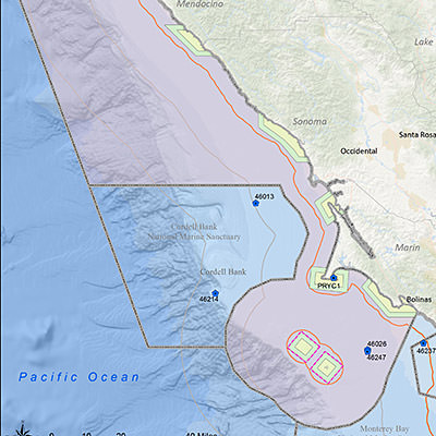 Map depicting Greater Farallones location and office headquarters