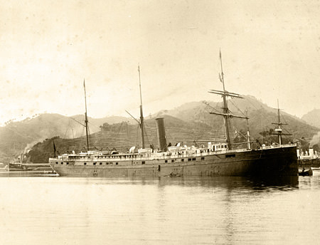 SS City of Rio de Janeiro  photo taken at Nagasaki, Japan, 1894