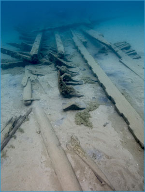 Sanctuary's oldest shipwreck.