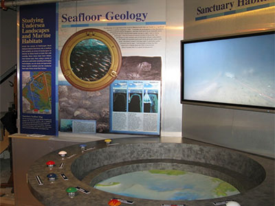 photo of exhibits in the maritime heritage center