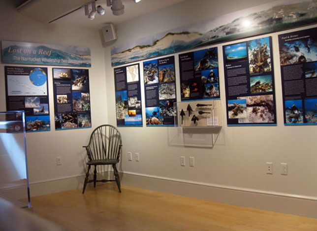 exhibit at the whaling museum